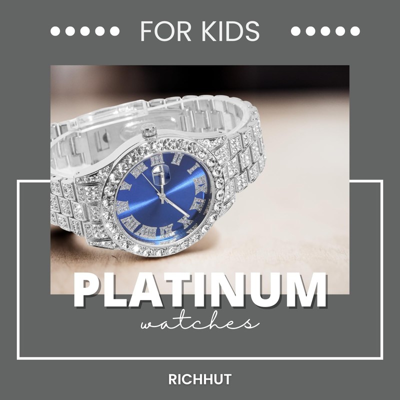 richhut Luxury Diamond Watch for Kids Teen - Iced Out