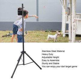 Dartboard Stand - Heavy Duty Tripod Dartboard Stand, Stainless Steel Adjustable Height Holder, Travel Tripod Board Holder, Stable Design, Easy to Assemble