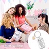 Ouligay Best Friend Keychain Sunflower Unique Friendship Gifts for Bestie