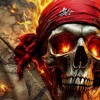 Pirate Flag 90 x 150 cm with Eyelets - Large