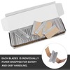 HAUTMEC 100 Pack Single Edge Razor Blades, Heavy Duty Edge