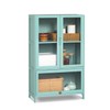 MoNiBloom Bamboo Storage Cabinet with Doors 3 Tier Bamboo Sideboard