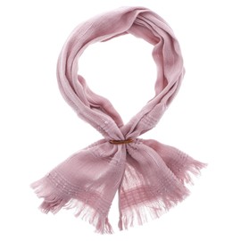 Olim CU-802 Taoru Mini Series Scarf, Light Crimson, 12.6 x 37.8 inches (32 x 96 cm)
