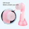 Facial Cleansing Brush Electric Facial Exfoliating Massage Brush with 3