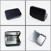 Fofuyim 2Pcs Rectangular Tins Container, Mini Metal Tin Can, Portable