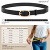 XZQTIVE 3 Pack Plus Size Women's Leather Belts for Jeans