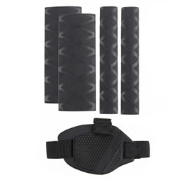 DLPRK 2 Pairs Motorcycle Grip Sleeves, Heat Shrinkable, Non-Slip Brake Lever Cover, Includes Shift Shoe Protection for Ducati Honda Handlebars