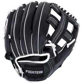 Fighters x GP Baseball Gloves Soft General All Round 12" Black/White (Right Throw)