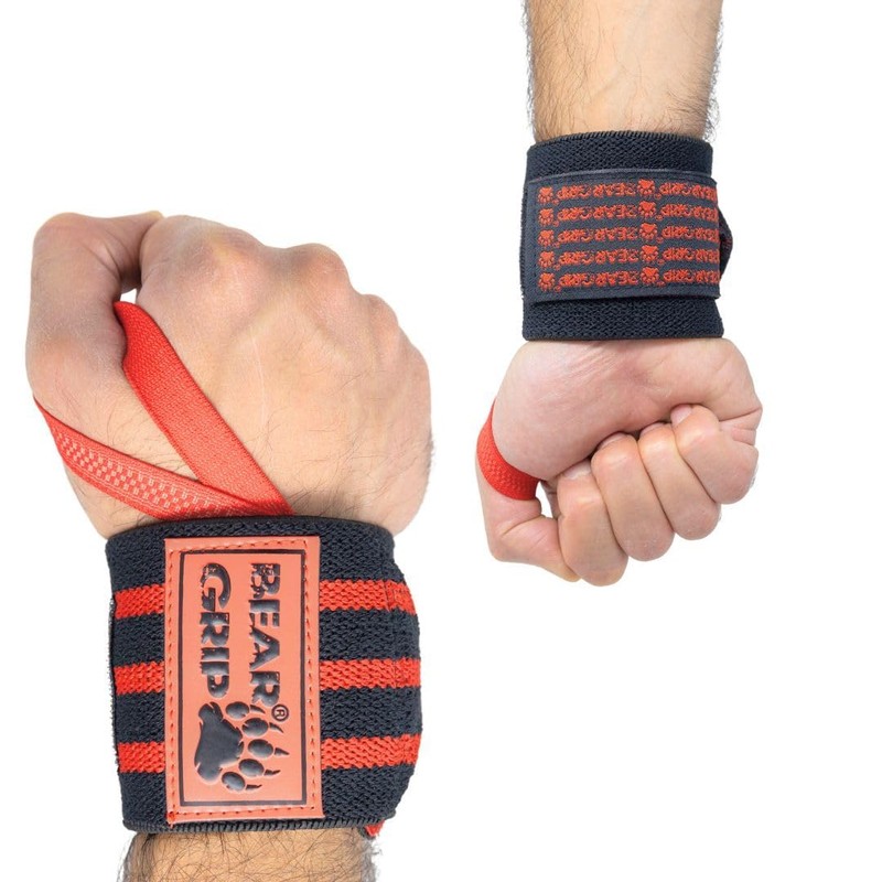 BEAR GRIP - Weight lifting wrist support wraps (Sold in