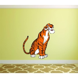 Animated Wall Decals for Kids Tiger Lion Animal Bedroom/Boys Wall Decor Vinyl Sticker Art/Size 30x20 inch