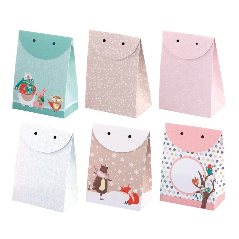 folia 9381 Advent Calendar Craft Set Gift Bags Pastel with