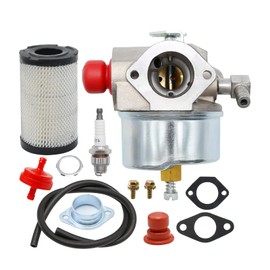 JUUDDENPARTS 632795A Carburetor Kits, Replacement for Tecumseh TVS90 TVS100 ECV100 TVS120 TVS105 TVS115 TVXL115 TVXL90 TNT120 LAV35 TVXL115 Engine, Replacement for Craftsman Eager 1 Lawn Mower Parts