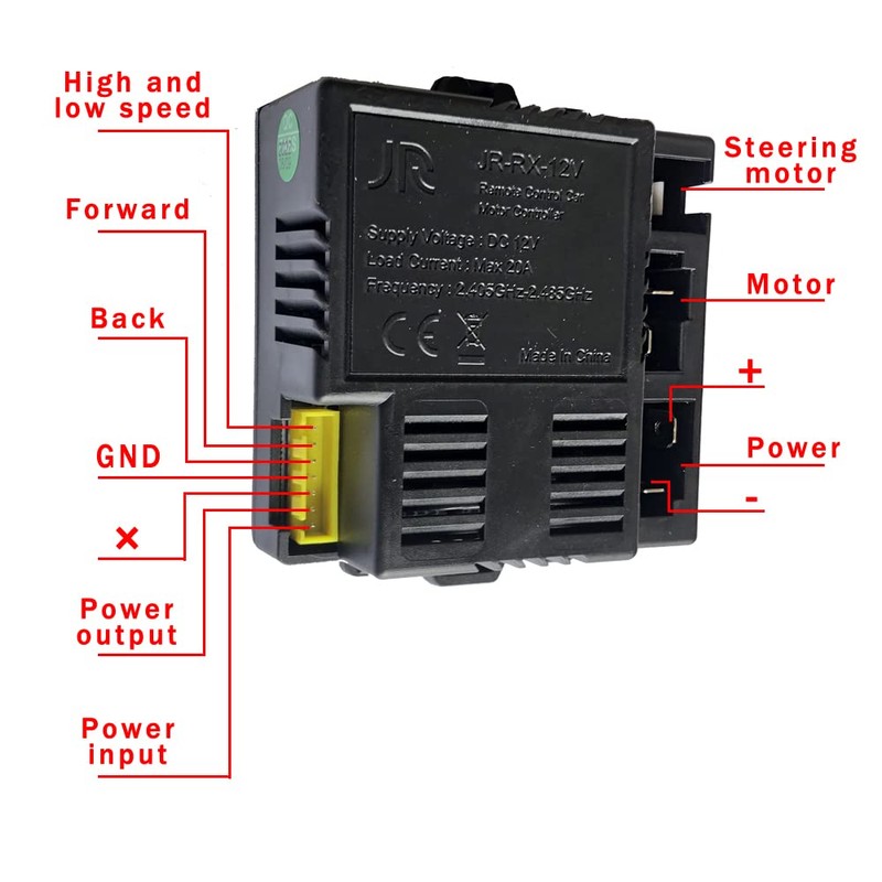 JR-RX-12V JR1630RXS 2.4G Bluetooth Control Box Controller Circuit Board Conversion