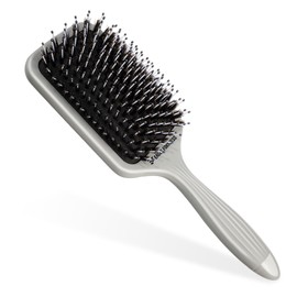 EAGLE FORTRESS Boar Bristle Paddle Hair Brush, Hairbrush Detangler with Thicker Nylon Pins for Effortless Detangling, Scalp Massage & Reduced Breakage – Suitable for All Hair Types