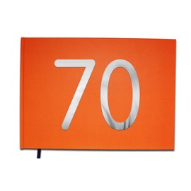 70 Jahre – Birthday Guest Book, Wedding, Retirement – Letters Chrome 100 Pages – Premium Quality – Uttscheid