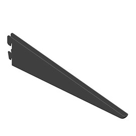 Element System U-Bar T 370 mm Black Matt with Hole Classic 32 Console 10201-00085 for Wall Rail 2-Row Shelf Rail