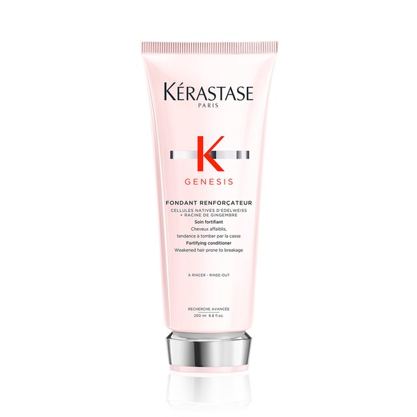 KERASTASE Genesis Renforcateur Conditioner | Lightweight Conditioner for Weakened Hair Prone to Falling due to Breakage From Brushing | Sulfate-Free | Silicone-Free | For All Hair Types | 6.8 Fl Oz