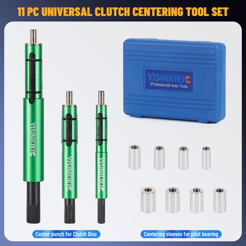 11-Piece Universal Clutch Centering Tool Set for Clutch Disc Alignment,