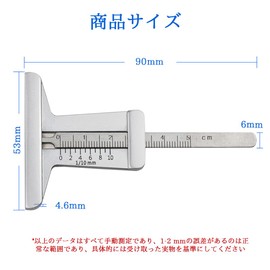 HAUUFENN Tire Groove Gauge 0-50mm Stainless Steel Tire Gauge Air Gauge Car Tire Pressure Gauge Pallet Measurement