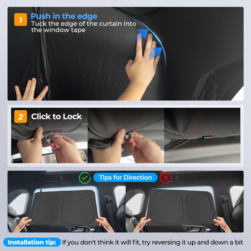 Car Side Window Cover Sun Shade Windshield Compatible with RAV4