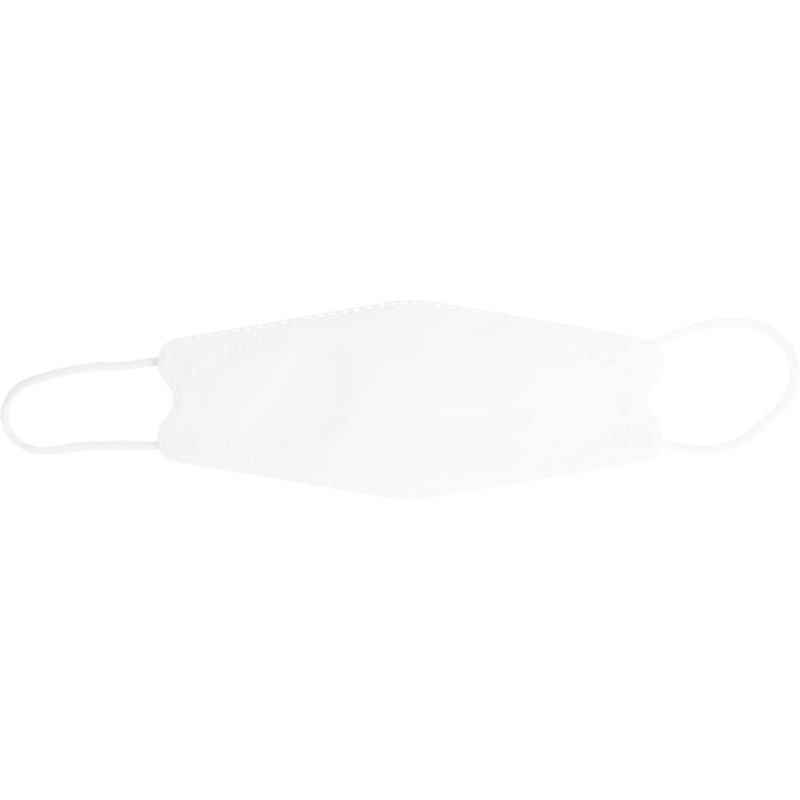 3D Masks, Diamond Shape, White, Individually Packaged, Pack of 30