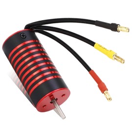 RC Brushless Motor, 2845 Waterproof Motor Rustproof Aluminum Alloy 4 Pole RC Truck Car Boat Motor Replacement for 1/12 1/14 RC Car RC Car 3.175mm Shaft Motor RC Vehicles Truck Update Parts(5900KV)