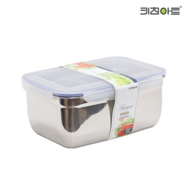 Kitchen Art Bokjin Trading Kitchen Art Fiance Stainless Steel Airtight Container Square No. 7 3.4L Storage Container / 키친아트 복진상사 키친아트 피앙세 스텐레스 밀폐용기 사각 7호 3.4L 보관용기