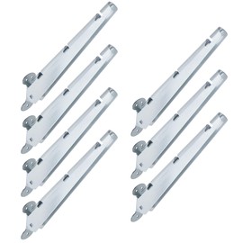 Antrader Barbed Wire Arm for Top Rail Chain-Link Fence,Galvanized Steel Flat or Surface Mounted Barbed Wire Arm Extensions,7Pcs,Sliver