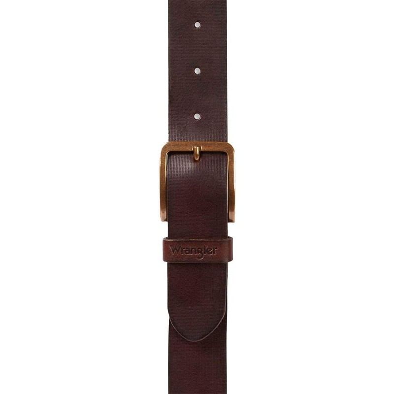 Wrangler Men's Structured Belt Jeans, Brown, 115