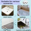 2 PCS Bath Plug, Universal Bath Plug With Chain Stainless