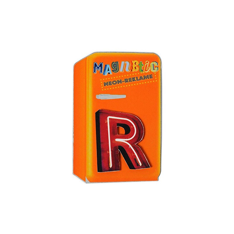 HAB & GUT -VM018- Magnetic Tin Letters R Vintage Neon