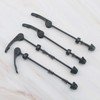 Unxuey 2 Pairs Black Bicycle Quick Release Axle, Quick Release