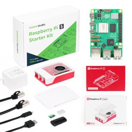 Seeed Studio Raspberry Pi 5 Starter Kit - 4GB RAM，128GB Micro SD Card pre-Loaded with 64-bit Raspberry Pi OS