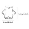WDYJMALL Snowflake Cookie Cutter Stainless Steel
