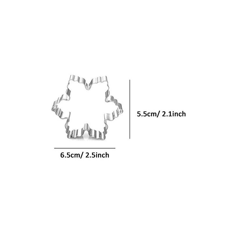 WDYJMALL Snowflake Cookie Cutter Stainless Steel