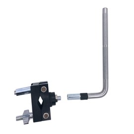 TUOREN Percussion Cowbell Mounting Clamp Bracket Portable Cowbell Mount Holder for Drum Set Percussion Rack Cymbal Stand Tambourine Jam Block Mount Accessories