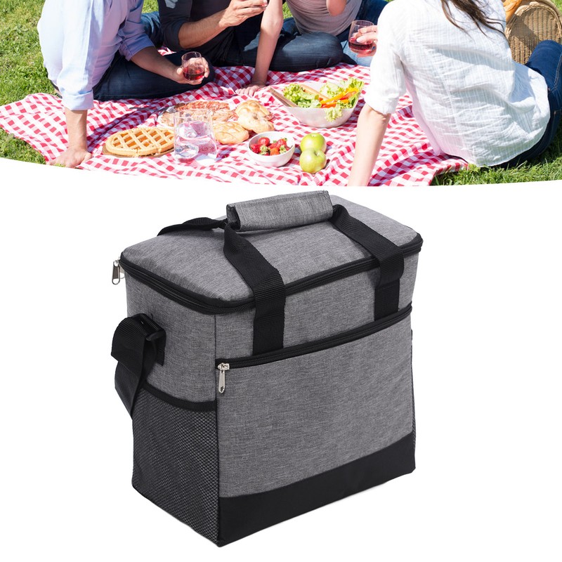 Insulated Lunch Bag Oxford Cloth Foldable Thermal Cooler Leakproof Cooler