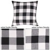 4 Pack Plaids Throw Pillow Case,Soft Cotton Canvas Pillow Covers
