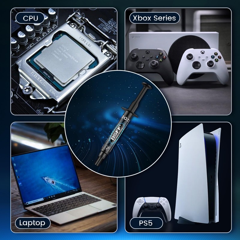 BSFF Thermal paste, CPU paste heat sink for IC/processor/CPU/all coolers,