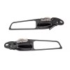 CB Adjustable Rearview Wind Wing Mirrors Turn Signals For Yamaha
