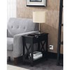 HomeStock Mediterranean Mingle Flip Top End Table with Charging Station,