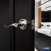 XFORT Cabriole Privacy Knob Set Polished Chrome, Door Knob with