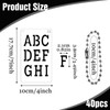 40 Pcs Small Letter Stencils and Number Stencils for Crafts