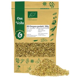 BIO Oregano getrocknet und gerebelt 200g | Intensives Aroma | Bio-Qualität | Perfekt für die gehobene Küche | OmVeda