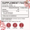 Astaxanthin 12mg Softgels from Microalgae – 120 Capsules – Antioxidant