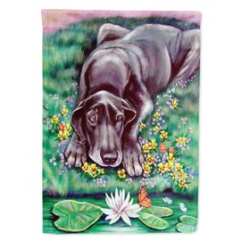 Caroline's Treasures 7235GF Blue Great Dane Garden Flag Mailbox Flag Decorative Yard Flag Banner Outside Patio Artwork Yard Flower Beds, Garden Size, Multicolor