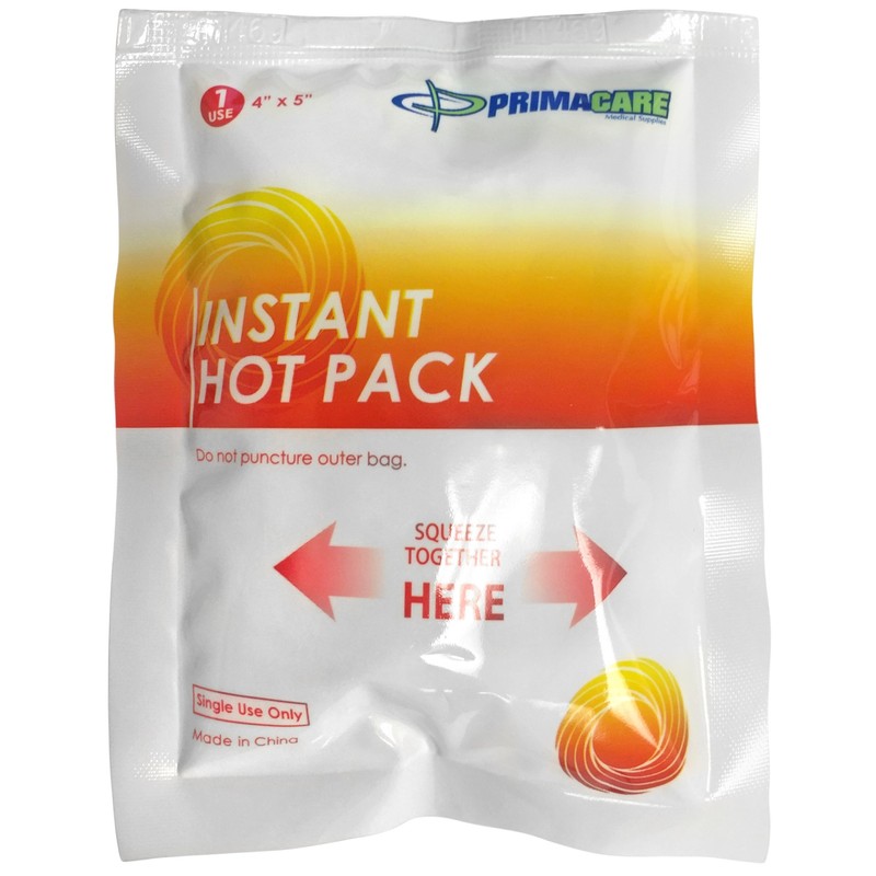 PrimaCare PHP-45 Instant Heat Pack for Emergency Heat Therapy, 4"