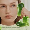 Dancepanda Gua Sha Facial Tools,Guasha Tool for Face,Lymphatic Drainage Massager(2PCS,Green)