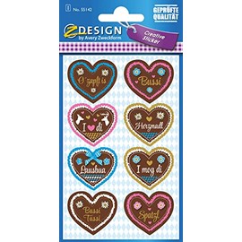Avery Zweckform 55142 Decoration Decal (Gingerbread Heart) 8