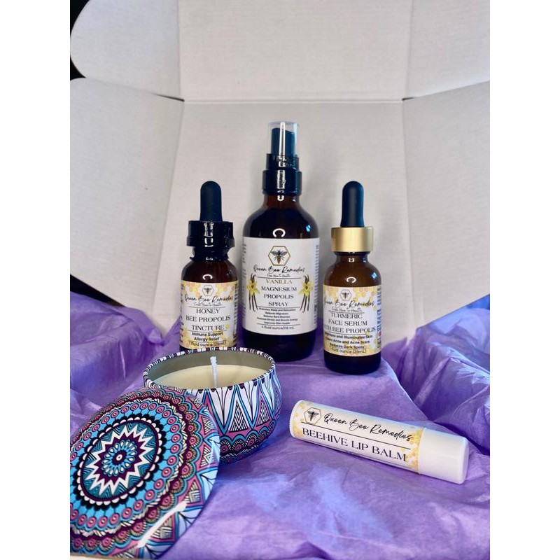 Queen Bee Remedies LLC Health and Wellness Gift Set, Includes